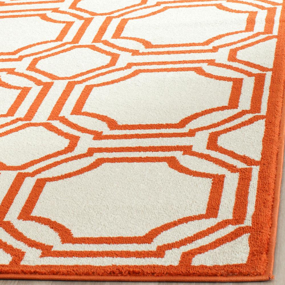 AMHERST, IVORY / ORANGE, 4' X 6', Area Rug, AMT411F-4. Picture 1