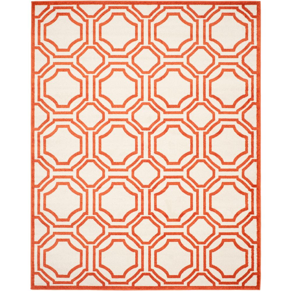 AMHERST, IVORY / ORANGE, 8' X 10', Area Rug, AMT411F-8. Picture 1