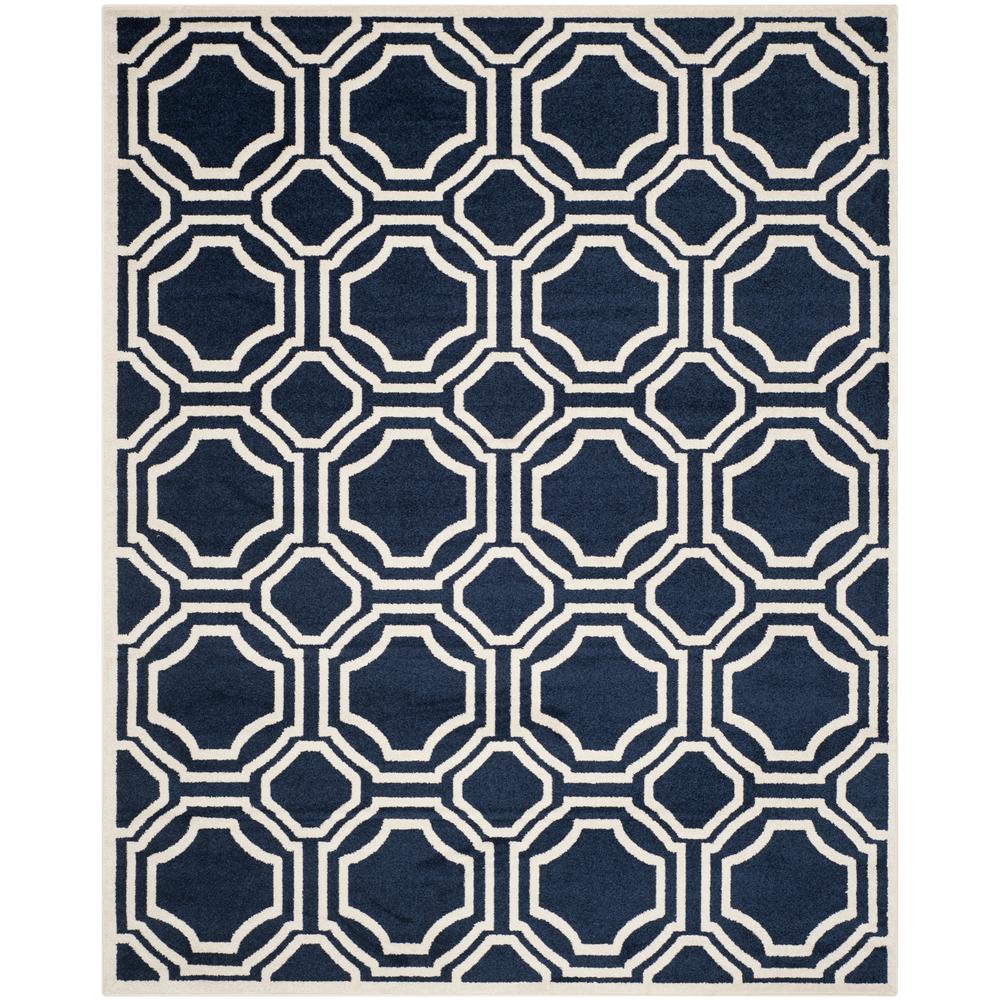 AMHERST, NAVY / IVORY, 6' X 9', Area Rug, AMT411P-6. Picture 1