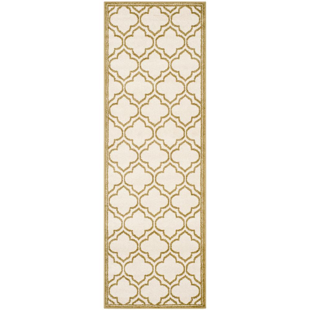 AMHERST, IVORY / LIGHT GREEN, 2'-3" X 7', Area Rug, AMT412A-27. Picture 1
