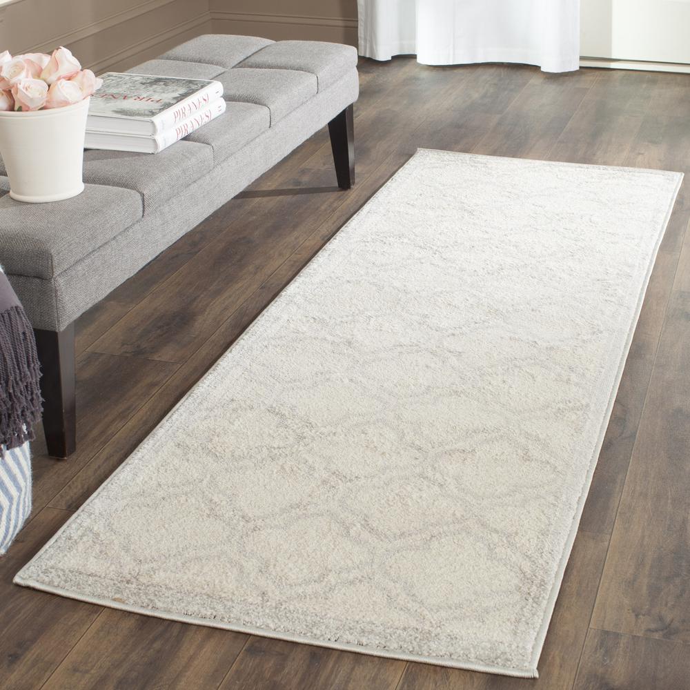 AMHERST, IVORY / LIGHT GREY, 2'-3" X 7', Area Rug, AMT412E-27. Picture 3