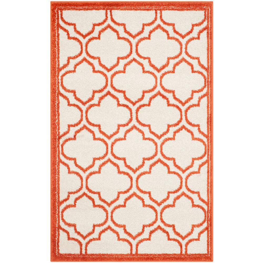 AMHERST, IVORY / ORANGE, 2'-6" X 4', Area Rug, AMT412F-24. The main picture.