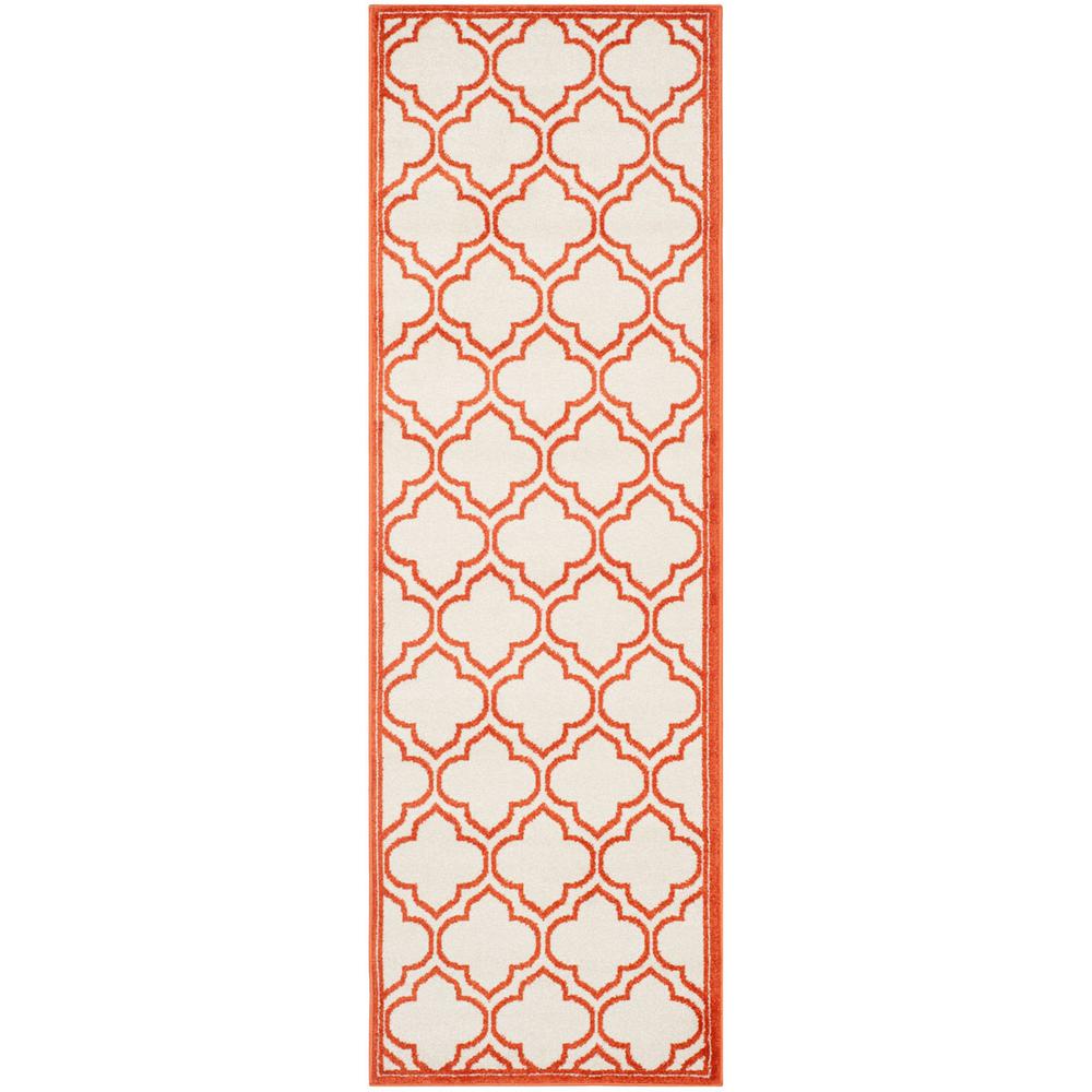 AMHERST, IVORY / ORANGE, 2'-3" X 7', Area Rug, AMT412F-27. Picture 1