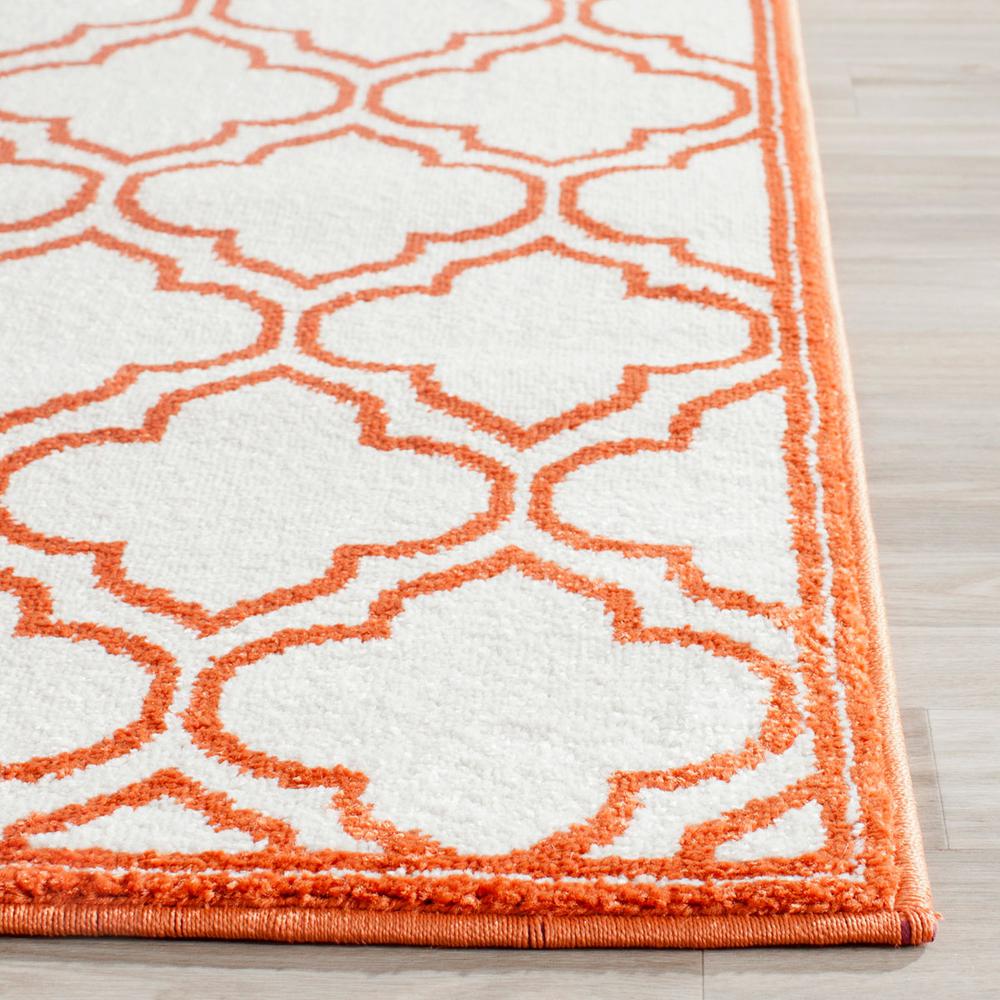 AMHERST, IVORY / ORANGE, 2'-3" X 9', Area Rug, AMT412F-29. Picture 1