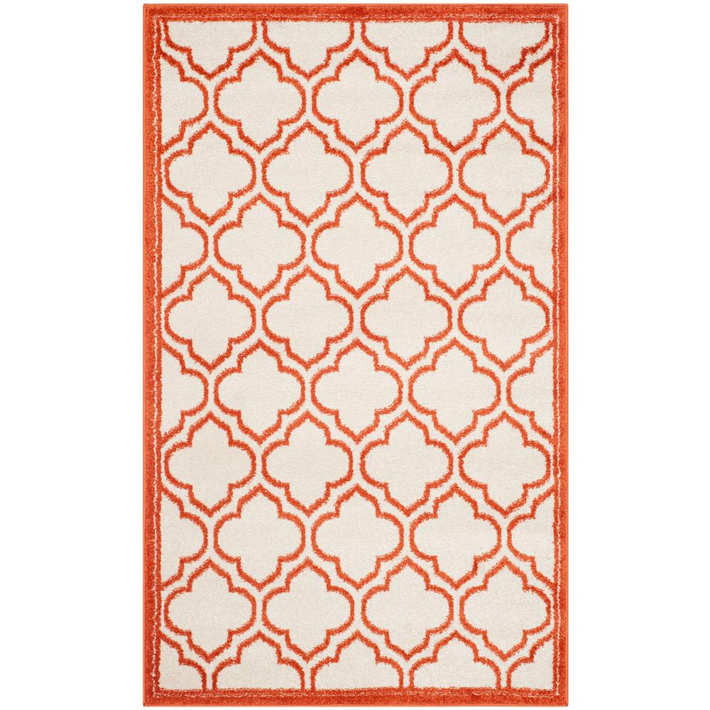 AMHERST, IVORY / ORANGE, 3' X 5', Area Rug, AMT412F-3. Picture 1
