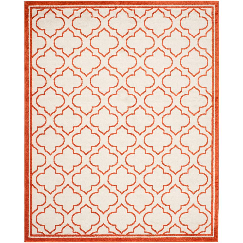 AMHERST, IVORY / ORANGE, 8' X 10', Area Rug, AMT412F-8. The main picture.