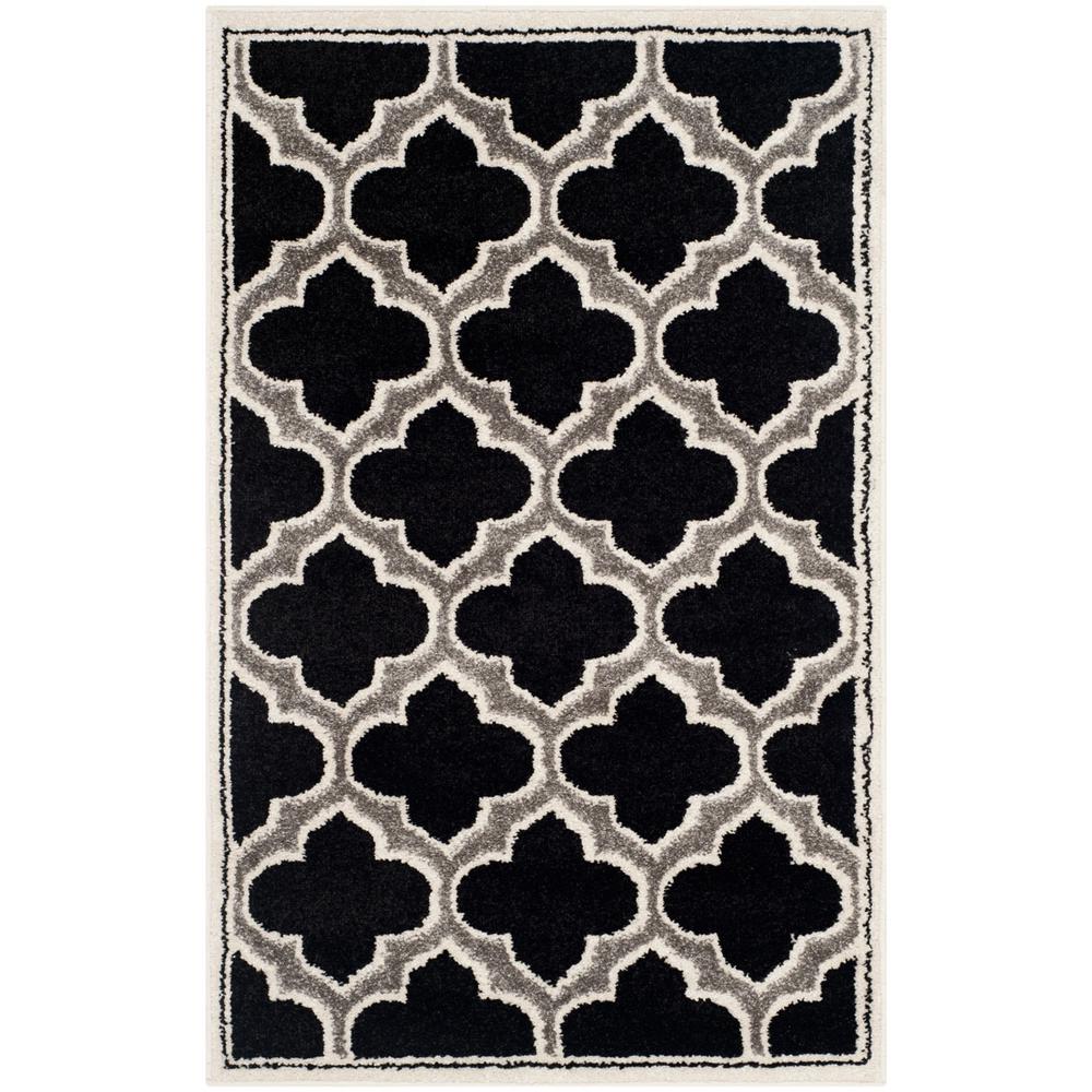 AMHERST, ANTHRACITE / IVORY, 2'-6" X 4', Area Rug, AMT412G-24. Picture 1