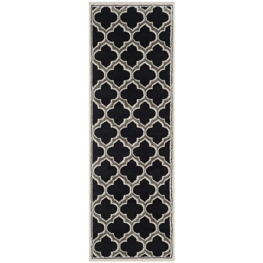 AMHERST, ANTHRACITE / IVORY, 2'-3" X 7', Area Rug, AMT412G-27. Picture 1