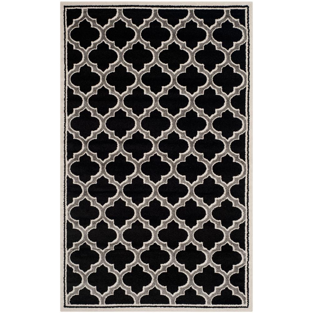 AMHERST, ANTHRACITE / IVORY, 5'-3" X 8', Area Rug. Picture 1
