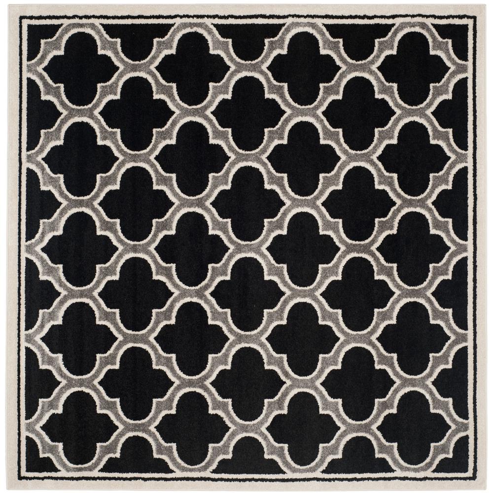 AMHERST, ANTHRACITE / IVORY, 7' X 7' Square, Area Rug, AMT412G-7SQ. Picture 1