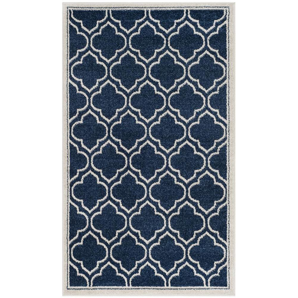 AMHERST, NAVY / IVORY, 2'-6" X 4', Area Rug, AMT412P-24. Picture 1