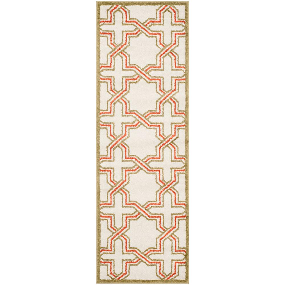 AMHERST, IVORY / LIGHT GREEN, 2'-3" X 7', Area Rug, AMT413A-27. Picture 1