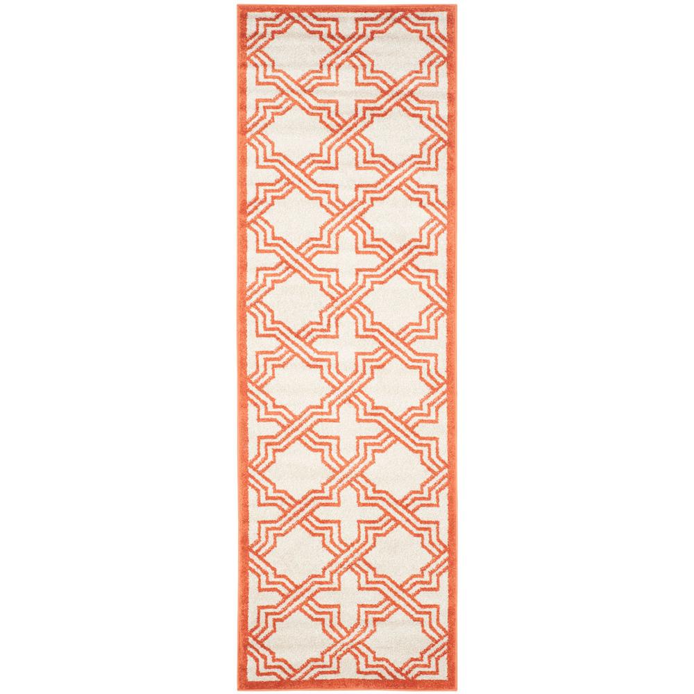 AMHERST, IVORY / ORANGE, 2'-3" X 7', Area Rug, AMT413F-27. Picture 1