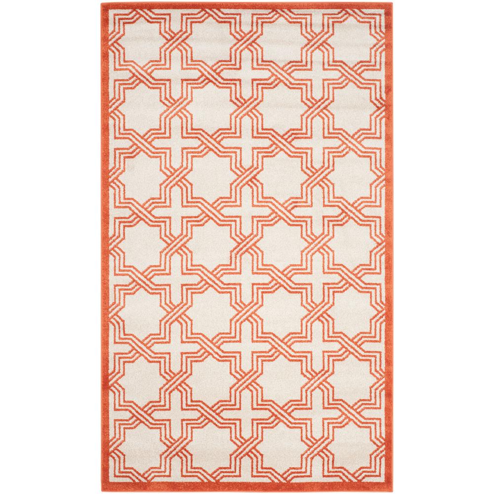 AMHERST, IVORY / ORANGE, 5' X 8', Area Rug, AMT413F-5. Picture 1