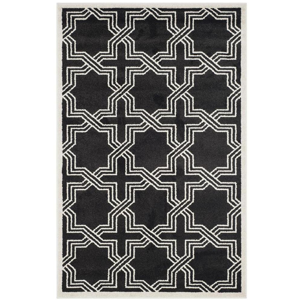 AMHERST, ANTHRACITE / IVORY, 4' X 6', Area Rug, AMT413G-4. Picture 1