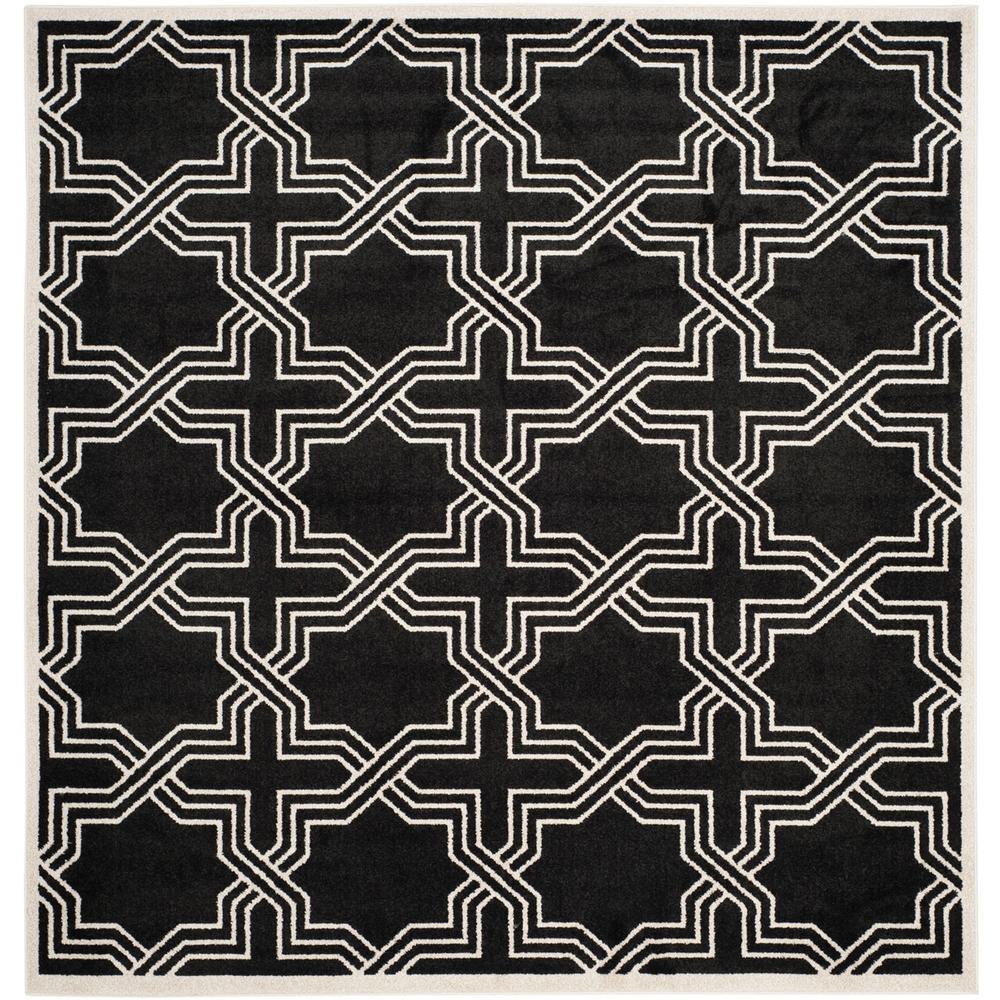 AMHERST, ANTHRACITE / IVORY, 7' X 7' Square, Area Rug, AMT413G-7SQ. Picture 1