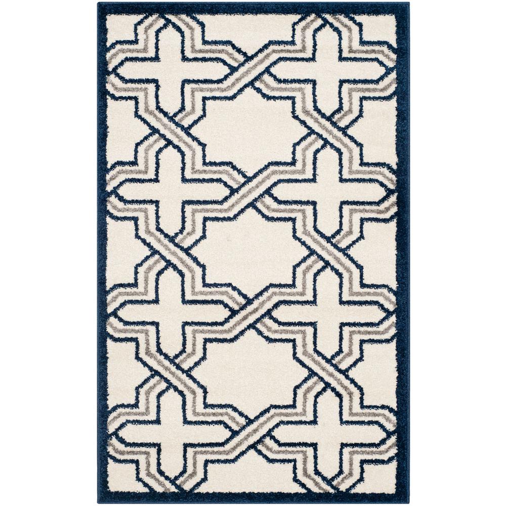 AMHERST, IVORY / NAVY, 2'-6" X 4', Area Rug, AMT413M-24. Picture 1
