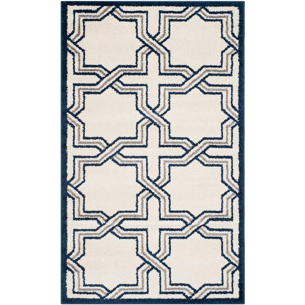 AMHERST, IVORY / NAVY, 3' X 5', Area Rug, AMT413M-3. Picture 1