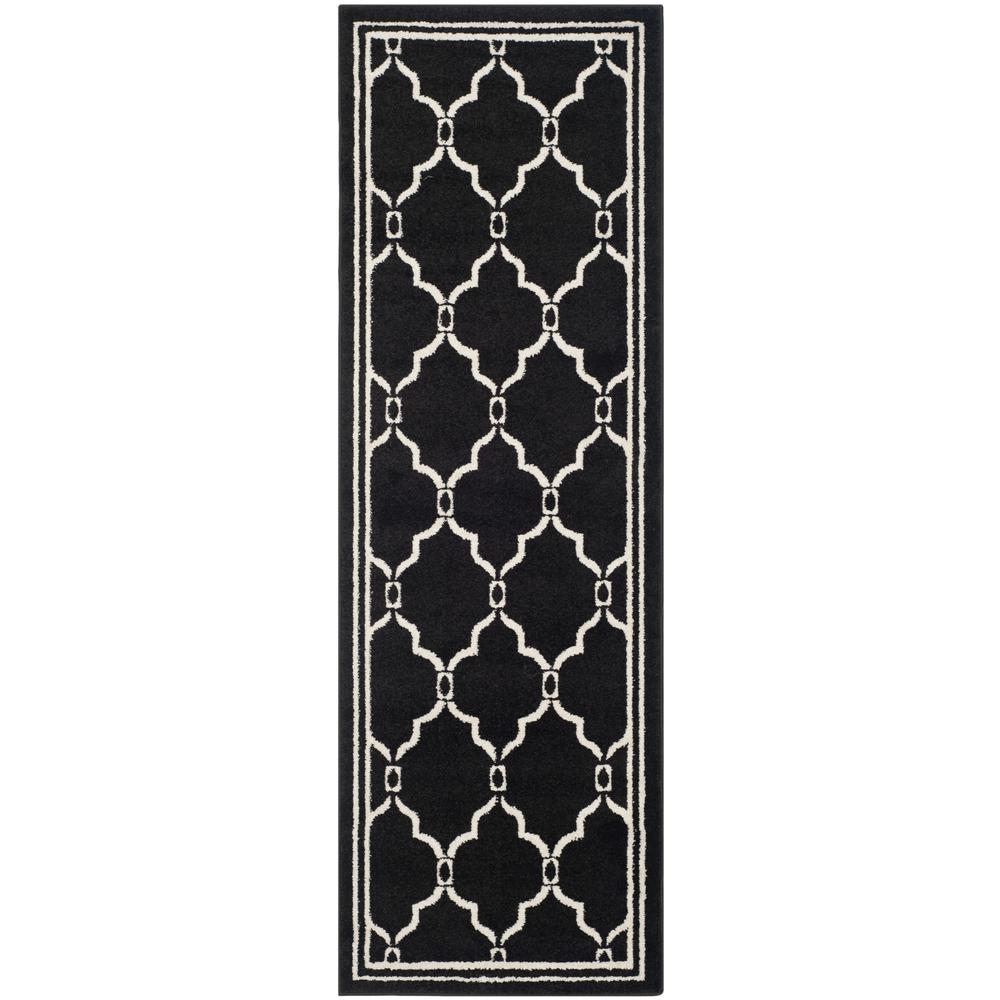 AMHERST, ANTHRACITE / IVORY, 2'-3" X 7', Area Rug, AMT414G-27. Picture 2