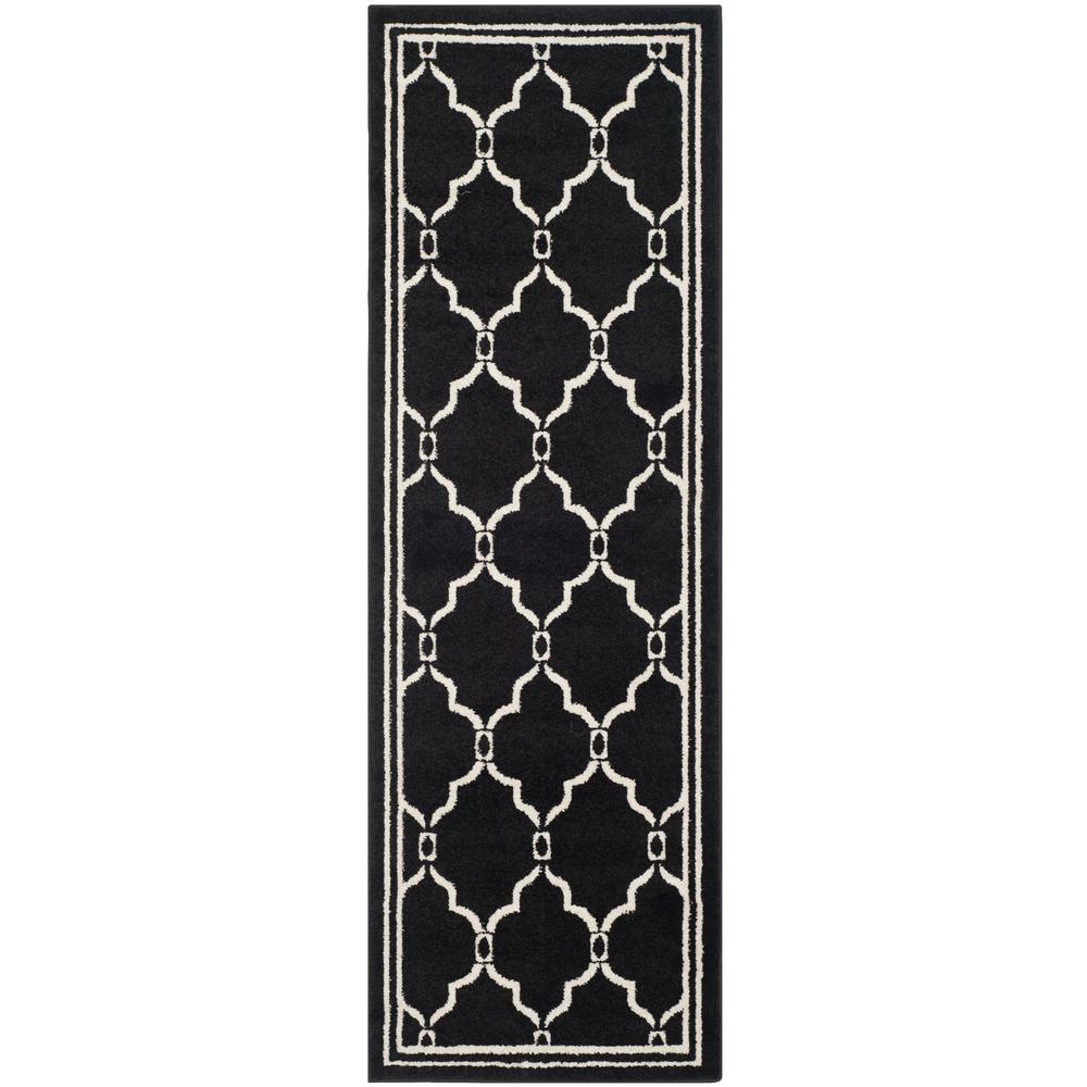 AMHERST, ANTHRACITE / IVORY, 2'-3" X 7', Area Rug, AMT414G-27. Picture 3