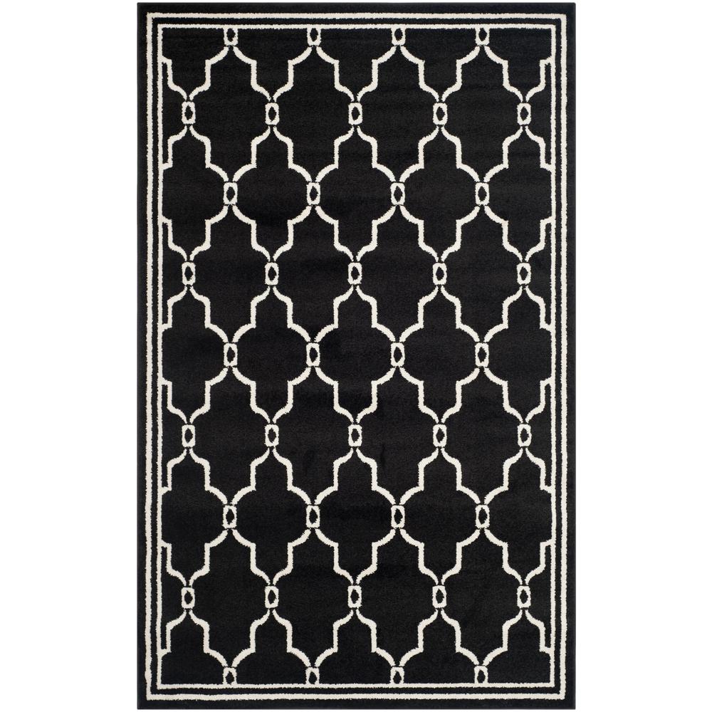 AMHERST, ANTHRACITE / IVORY, 4' X 6', Area Rug, AMT414G-4. Picture 1