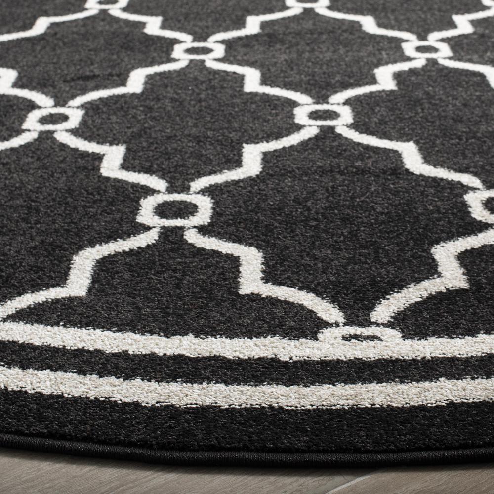 AMHERST, ANTHRACITE / IVORY, 7' X 7' Round, Area Rug, AMT414G-7R. Picture 6
