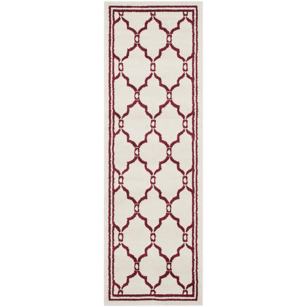 AMHERST, IVORY / RED, 2'-3" X 7', Area Rug. Picture 1