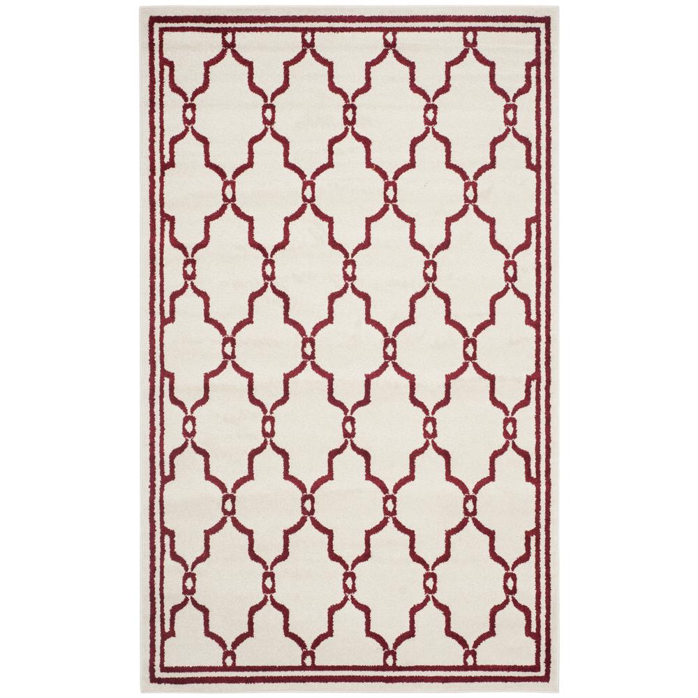 AMHERST, IVORY / RED, 5' X 8', Area Rug. Picture 2