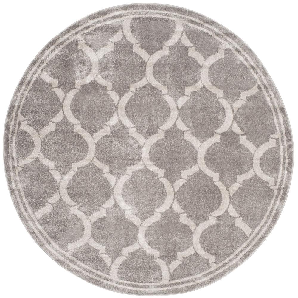 AMHERST, GREY / LIGHT GREY, 7' X 7' Round, Area Rug, AMT415C-7R. Picture 1