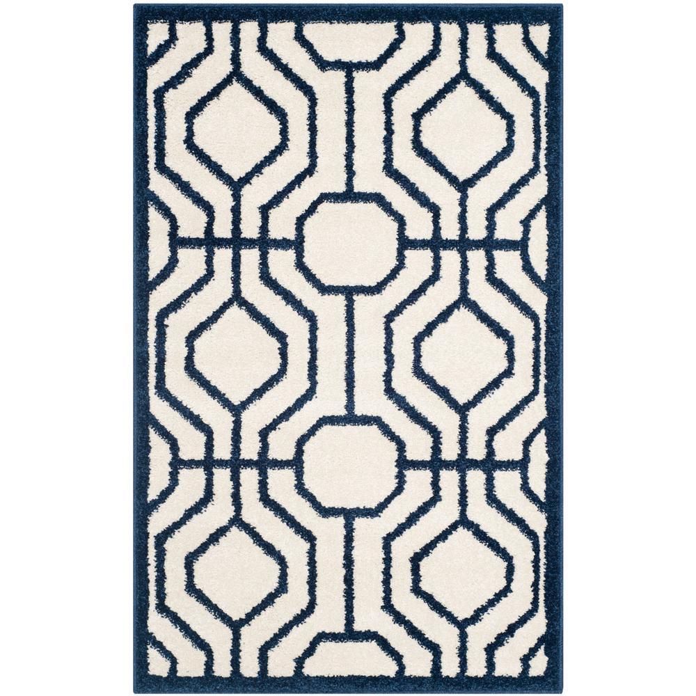 AMHERST, IVORY / NAVY, 2'-6" X 4', Area Rug, AMT416M-24. Picture 1