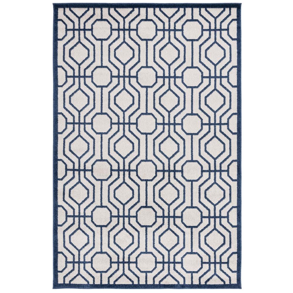 AMHERST, IVORY / NAVY, 5' X 8', Area Rug, AMT416M-5. The main picture.
