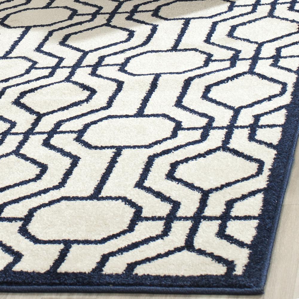 AMHERST, IVORY / NAVY, 6' X 9', Area Rug, AMT416M-6. Picture 2