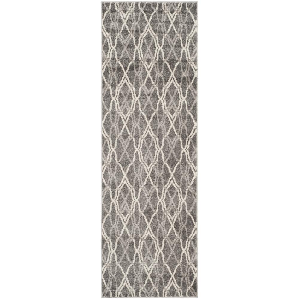 AMHERST, GREY / LIGHT GREY, 2'-3" X 9', Area Rug, AMT417C-29. Picture 1