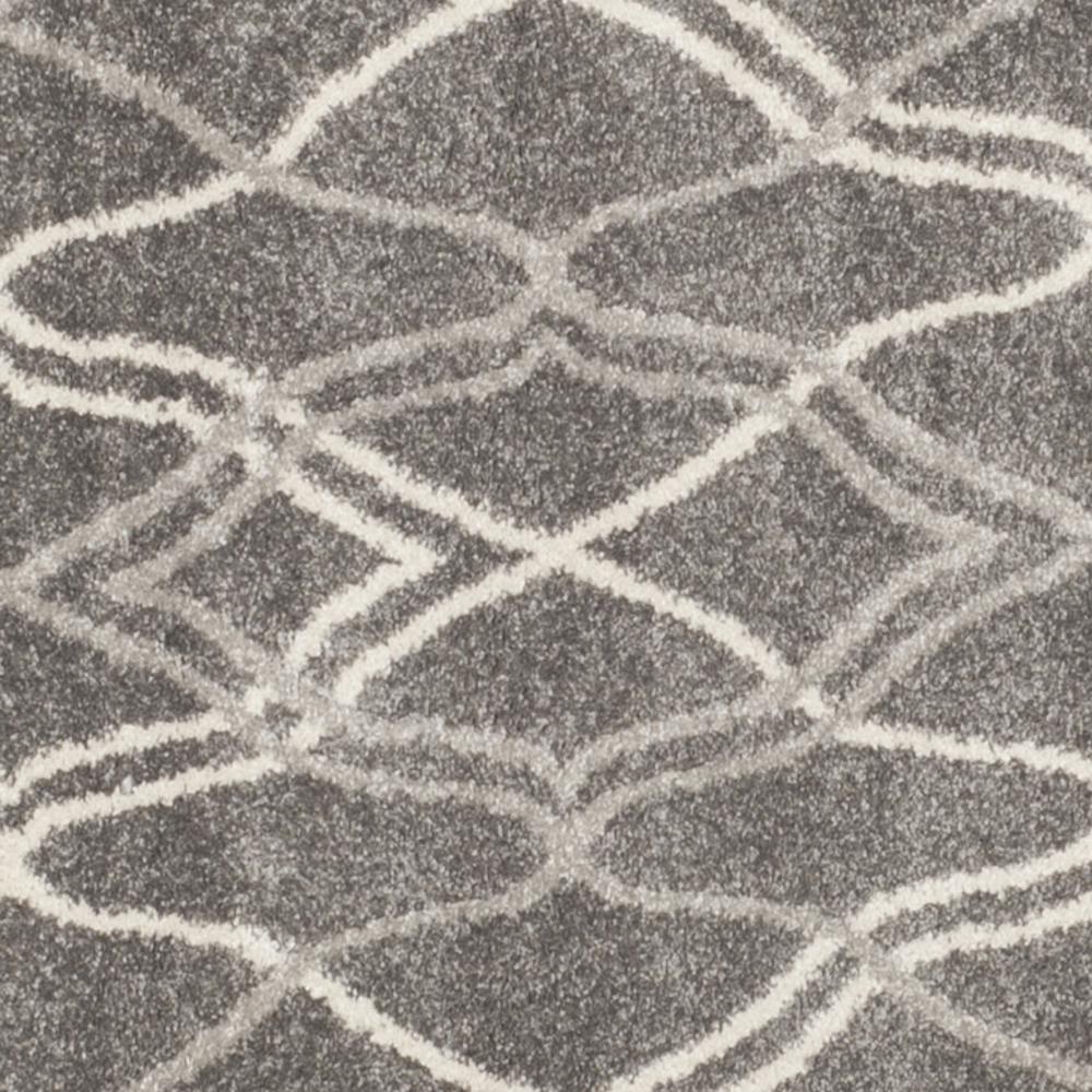 AMHERST, GREY / LIGHT GREY, 7' X 7' Round, Area Rug, AMT417C-7R. Picture 3