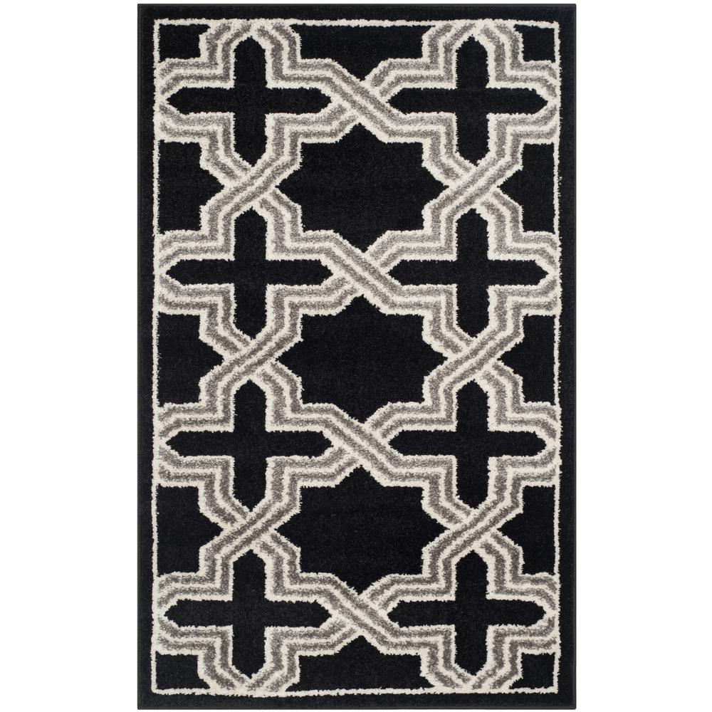 AMHERST, ANTHRACITE / GREY, 2'-6" X 4', Area Rug. Picture 4
