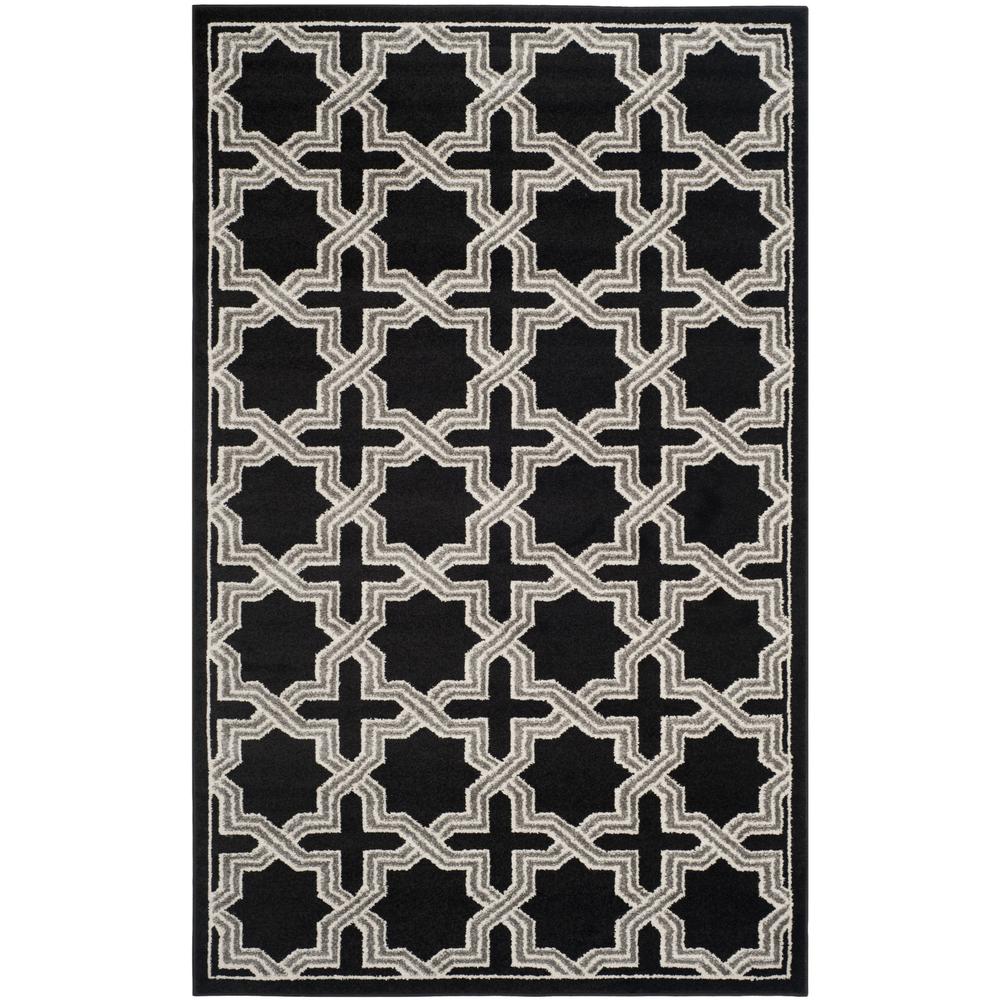 AMHERST, ANTHRACITE / GREY, 5' X 8', Area Rug. Picture 2