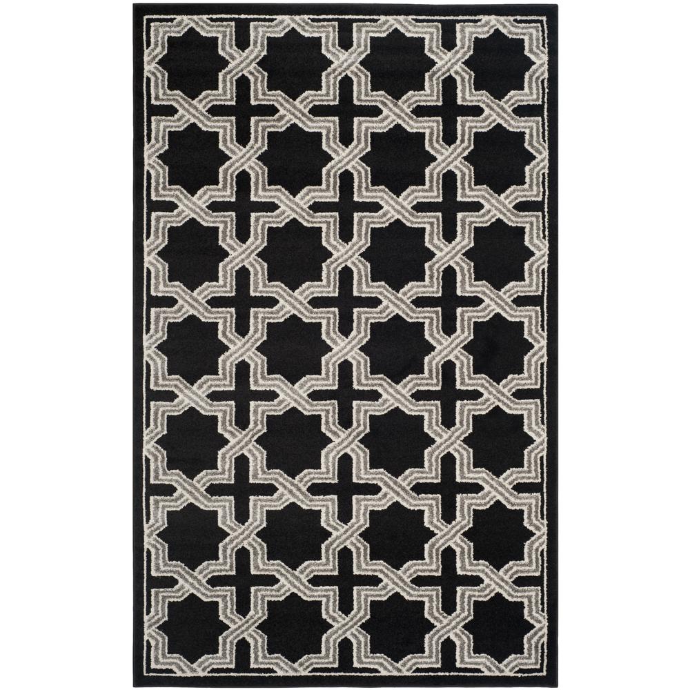 AMHERST, ANTHRACITE / GREY, 5' X 8', Area Rug. Picture 3