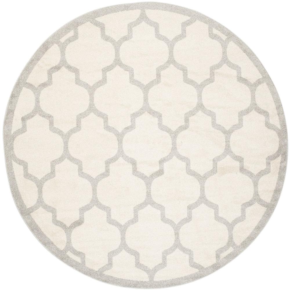 AMHERST, BEIGE / LIGHT GREY, 7' X 7' Round, Area Rug, AMT420E-7R. Picture 1