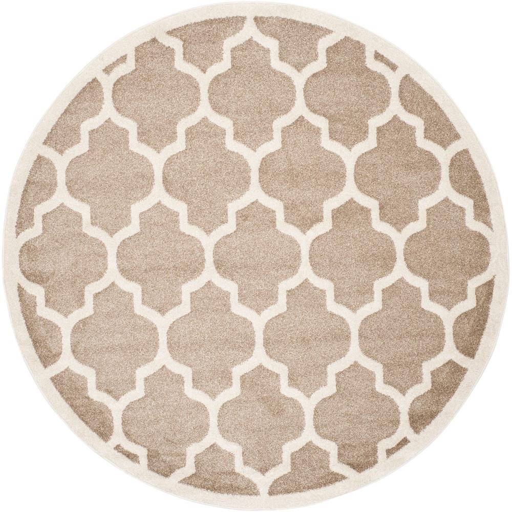 AMHERST, WHEAT / BEIGE, 7' X 7' Round, Area Rug, AMT420S-7R. Picture 1