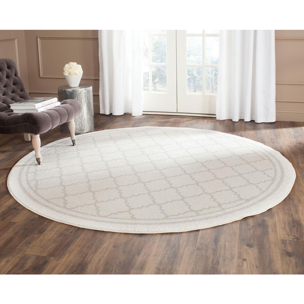 AMHERST, BEIGE / LIGHT GREY, 5' X 5' Round, Area Rug, AMT422E-5R. Picture 1