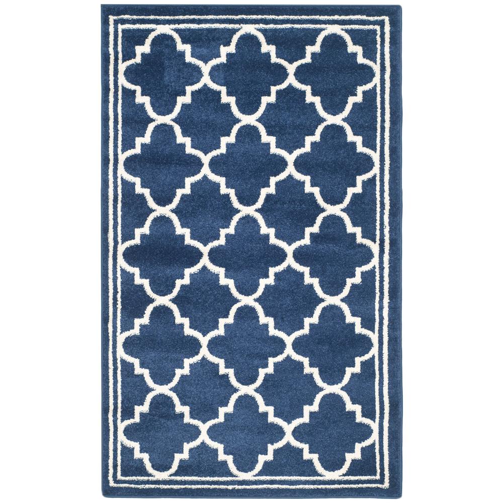 AMHERST, NAVY / BEIGE, 2'-6" X 4', Area Rug, AMT422P-24. Picture 1