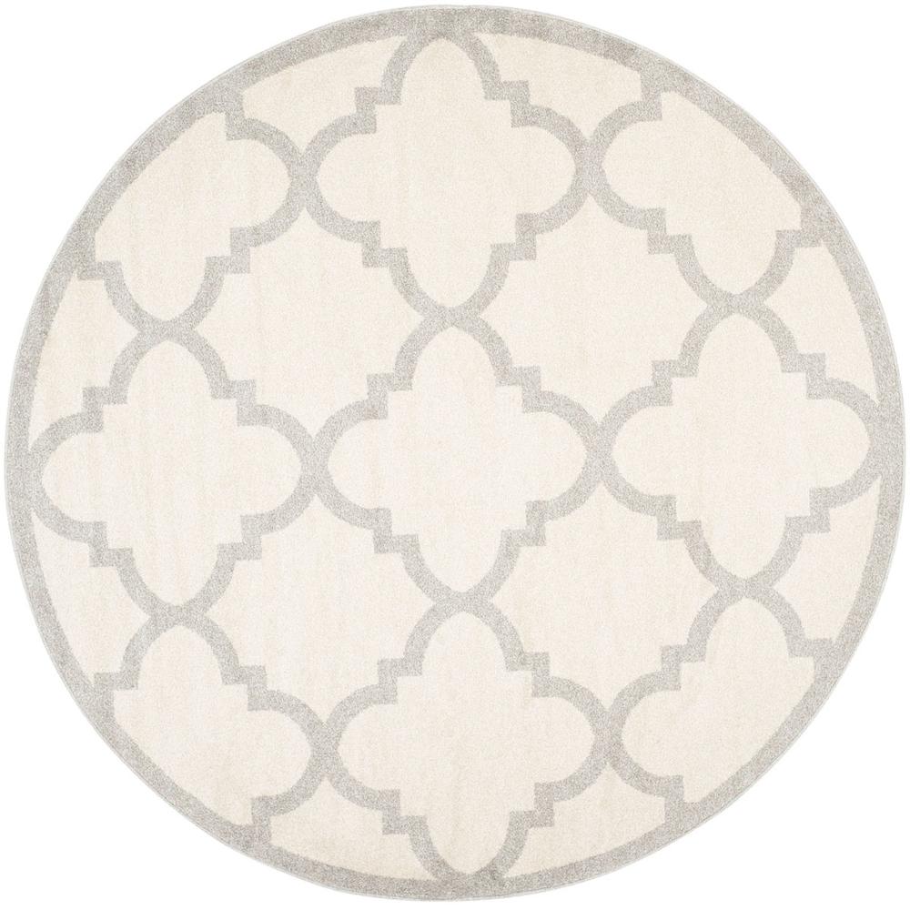 AMHERST, BEIGE / LIGHT GREY, 7' X 7' Round, Area Rug, AMT423E-7R. Picture 1
