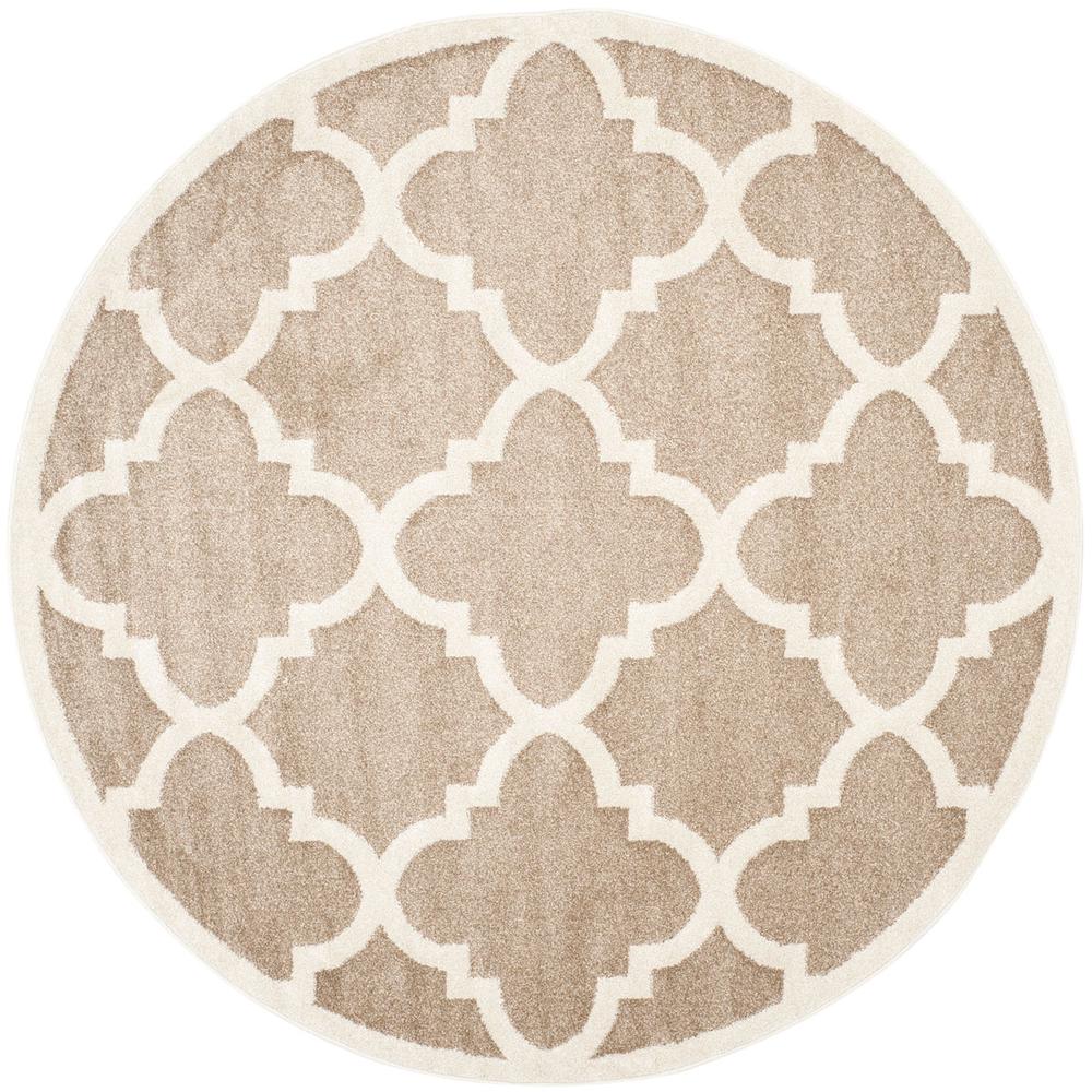 AMHERST, WHEAT / BEIGE, 7' X 7' Round, Area Rug, AMT423S-7R. Picture 1