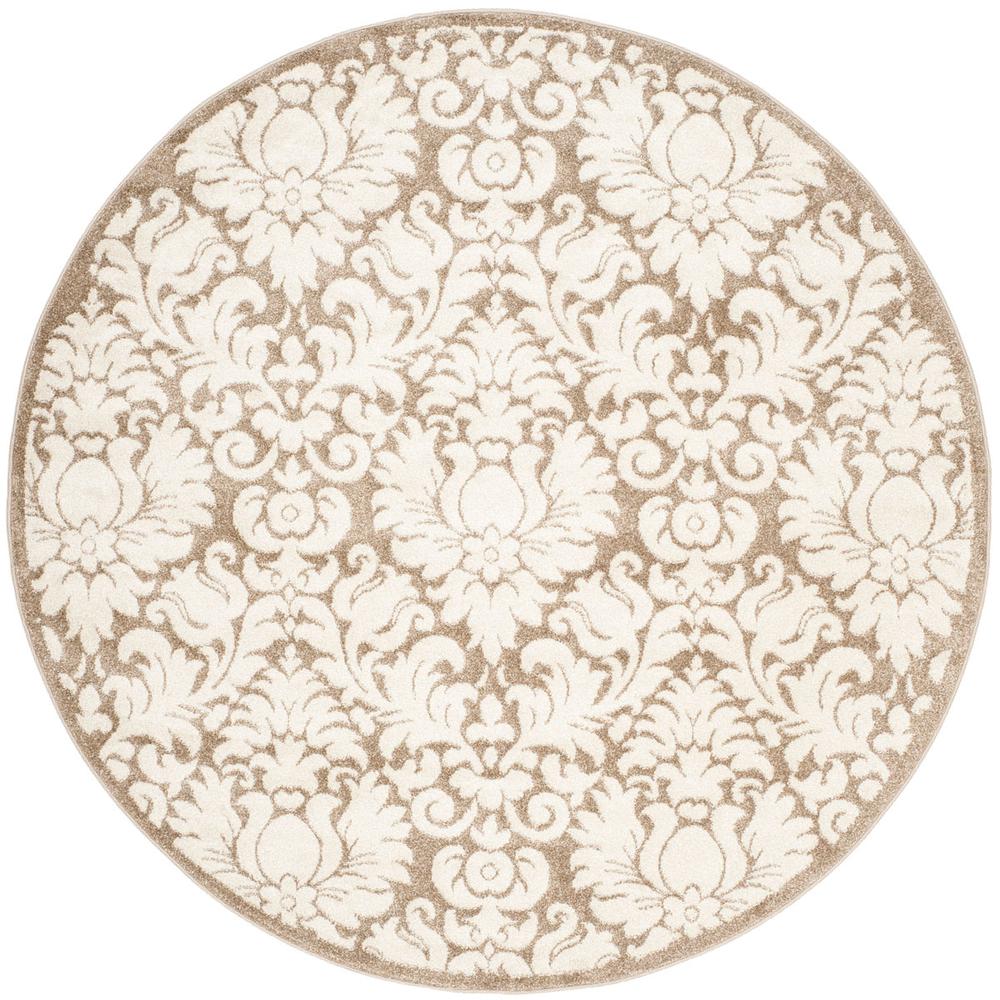 AMHERST, WHEAT / BEIGE, 7' X 7' Round, Area Rug, AMT427S-7R. Picture 1