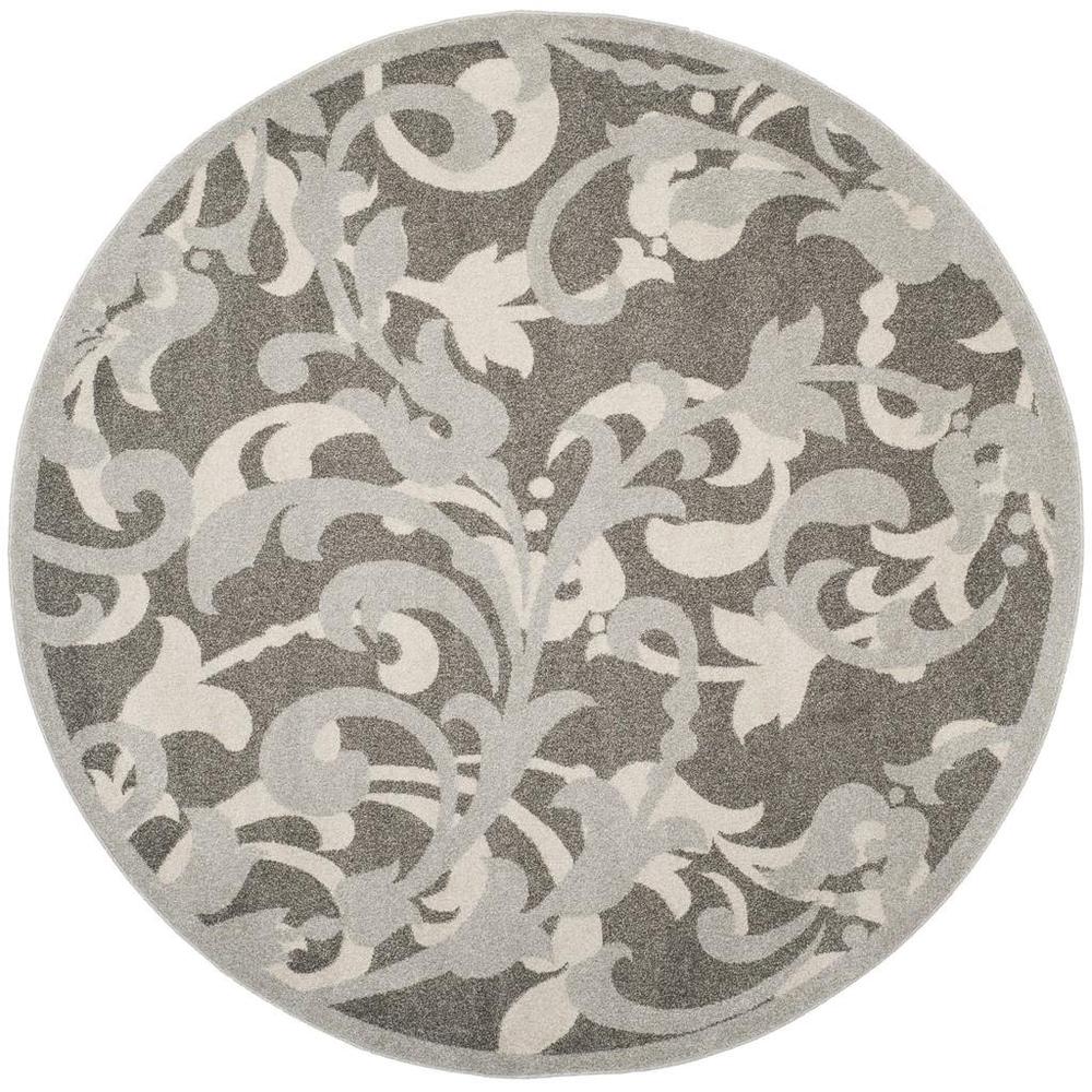 AMHERST, GREY / LIGHT GREY, 7' X 7' Round, Area Rug, AMT428C-7R. Picture 1