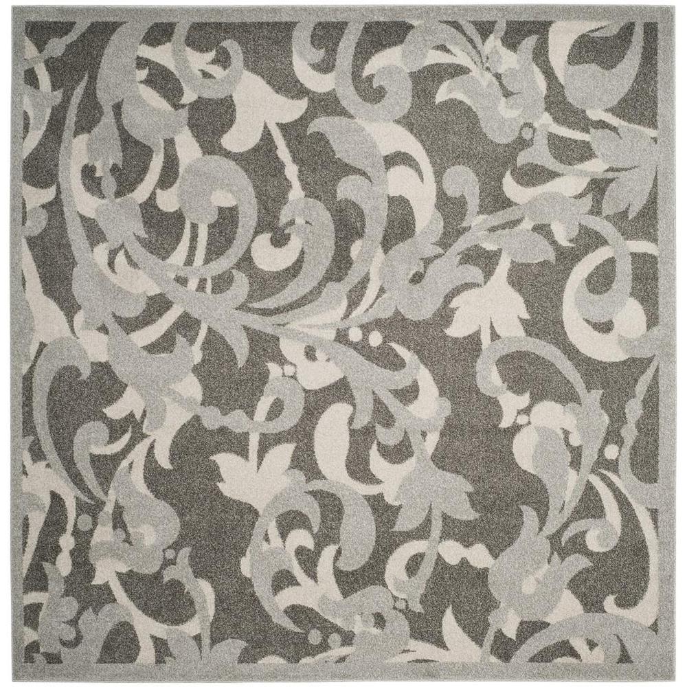 AMHERST, GREY / LIGHT GREY, 7' X 7' Square, Area Rug, AMT428C-7SQ. Picture 1