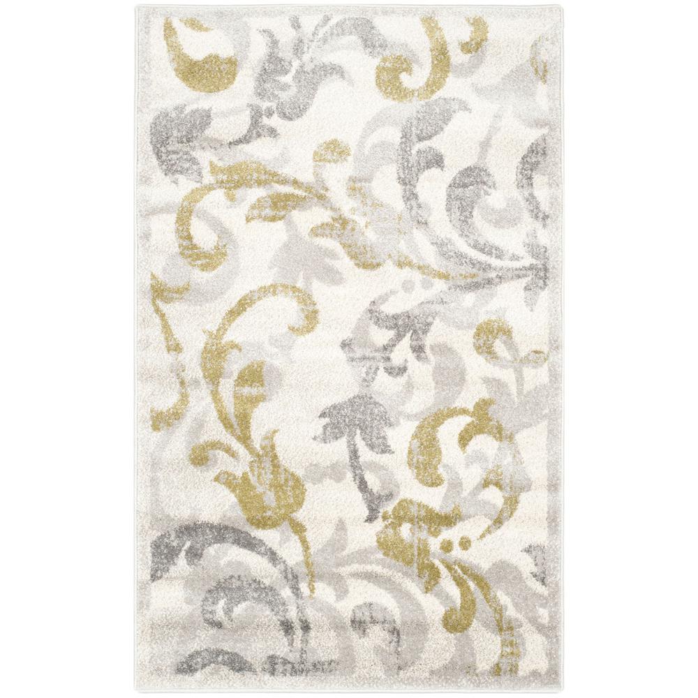 AMHERST, IVORY / LIGHT GREY, 3' X 5', Area Rug, AMT428E-3. Picture 1