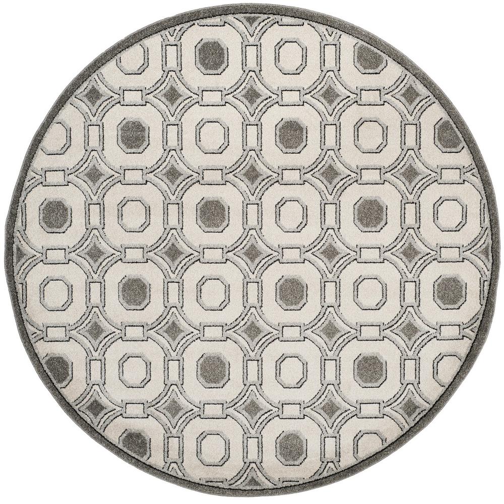 AMHERST, IVORY / GREY, 7' X 7' Round, Area Rug, AMT431E-7R. Picture 1