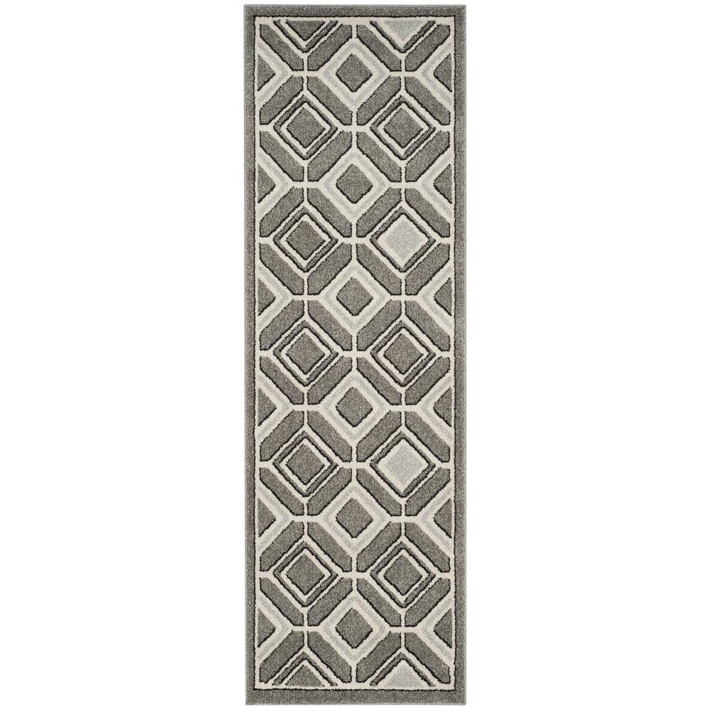 AMHERST, GREY / LIGHT GREY, 2'-3" X 7', Area Rug, AMT433C-27. Picture 1