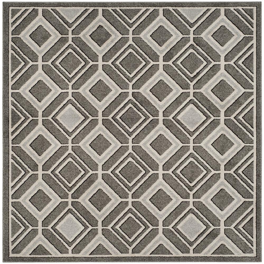 AMHERST, GREY / LIGHT GREY, 7' X 7' Square, Area Rug, AMT433C-7SQ. Picture 1